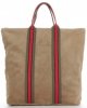 Bőr táska shopper bag Vittoria Gotti földszínű V689746